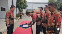 Ket:Penandatangan Jajaran Staf Lapas Pemuda Langkat Terhadap Peredaran Narkoba Dan Hp Ilegal