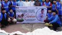 Petugas Lapas Kelas I Medan Dan Warga Binaan Melaksanakan Prosesi Pemotongan Hewan Qurban Dalam Rangka Hari Raya Idul Adha 1446 H / 2025 M.(Doc.Lapas Kelas I Medan)