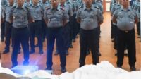 Kalapas Kelas I Medan Beserta Pejabat Struktural Ikuti Apel Bersama Yang Dilaksanakan Kemenimipas Secara Virtual.(Doc/Foto:Lapas I Medan)