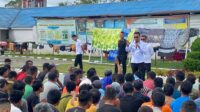 Ket Foto:Karutan Kelas IIB Sidikalang Didampingi Jajaran Staf Memperkenalkan Diri Kepada Wbp