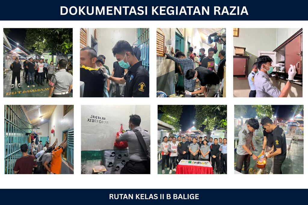 Razia Insidentil Dirutan Kelas IIB Balige.(Doc/Foto:Rutan Kelas IIB Balige)