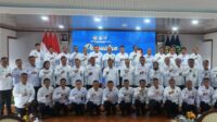 Mentri Agus Andrianto Didampingi Dirjenpas,Beserta Pejabat Sumut Lainya Mengadakan Foto Bersama.(Doc/Foto:Lapasid)