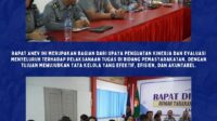 Ket Foto:Pejabat Struktural Rutan Kelas I Medan Menyimak Paparan Yang Disampaikan Dirjenpas Drs.Mashudi