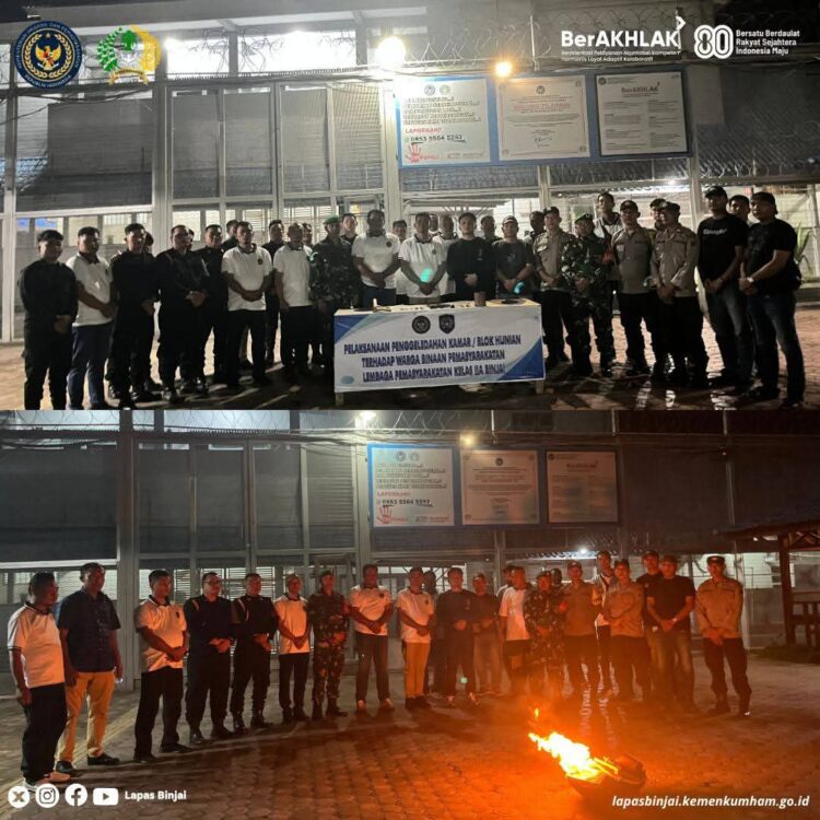 Lapas Binjai Gencarkan Pemberantasan Narkoba dan Penipuan Melalui Razia Gabungan
