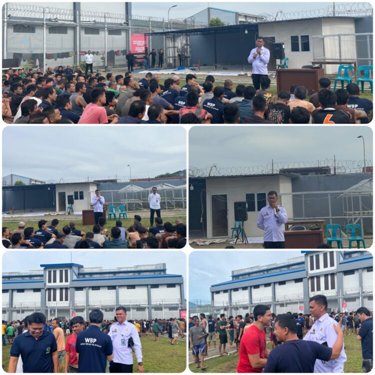 Kontrol Blok Hunian dan Sosialisasi di Lapas Binjai