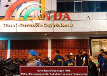 Pematangsiantar Bersih Narkoba: Razia THM Gabungan, 19 Pengunjung Negatif Urine