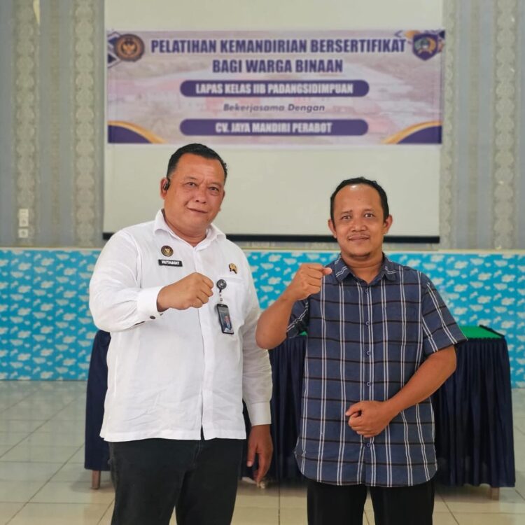 Siap Kerja! Lapas Padangsidimpuan Luncurkan Pelatihan Kemandirian Moniler