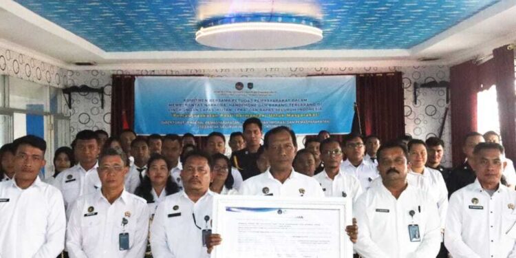 Gerakan Bersih Narkoba dan Barang Terlarang: Lapas Pematangsiantar Tanda Tangani Komitmen Berintegritas