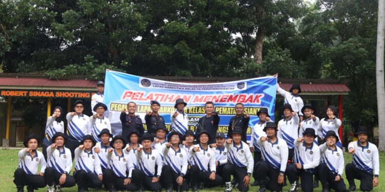 Tingkatkan Kompetensi Pengamanan, Petugas Lapas Pematangsiantar Asah Ketepatan Tembak