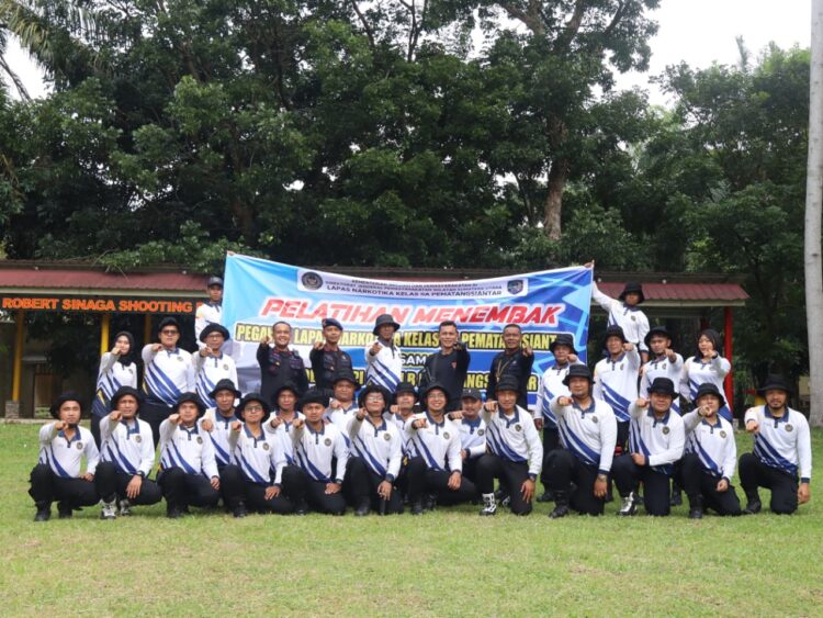Tingkatkan Kompetensi Pengamanan, Petugas Lapas Pematangsiantar Asah Ketepatan Tembak