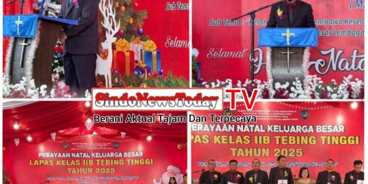 Kalapas  Dede Mulyadi Pimpin Perayaan Natal, Tegaskan Komitmen Pembinaan Humanis WBP