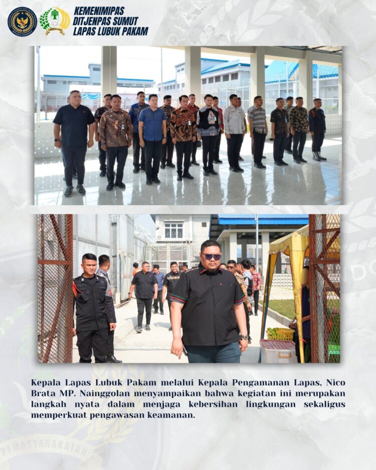 Integritas Lapas Lubuk Pakam: Sinergi Jumat Bersih dan Penguatan Keamanan Blok