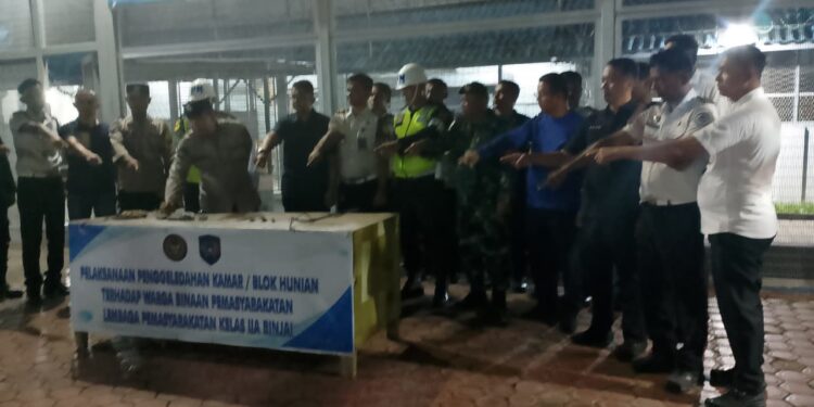 Pertegas Komitmen Anti-Narkoba, Lapas Binjai Gandeng Aparat Penegak Hukum Gelar Razia