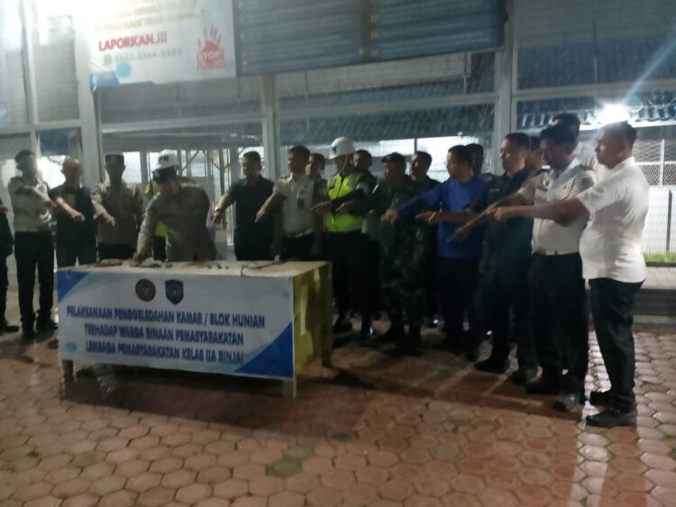 Pertegas Komitmen Anti-Narkoba, Lapas Binjai Gandeng Aparat Penegak Hukum Gelar Razia